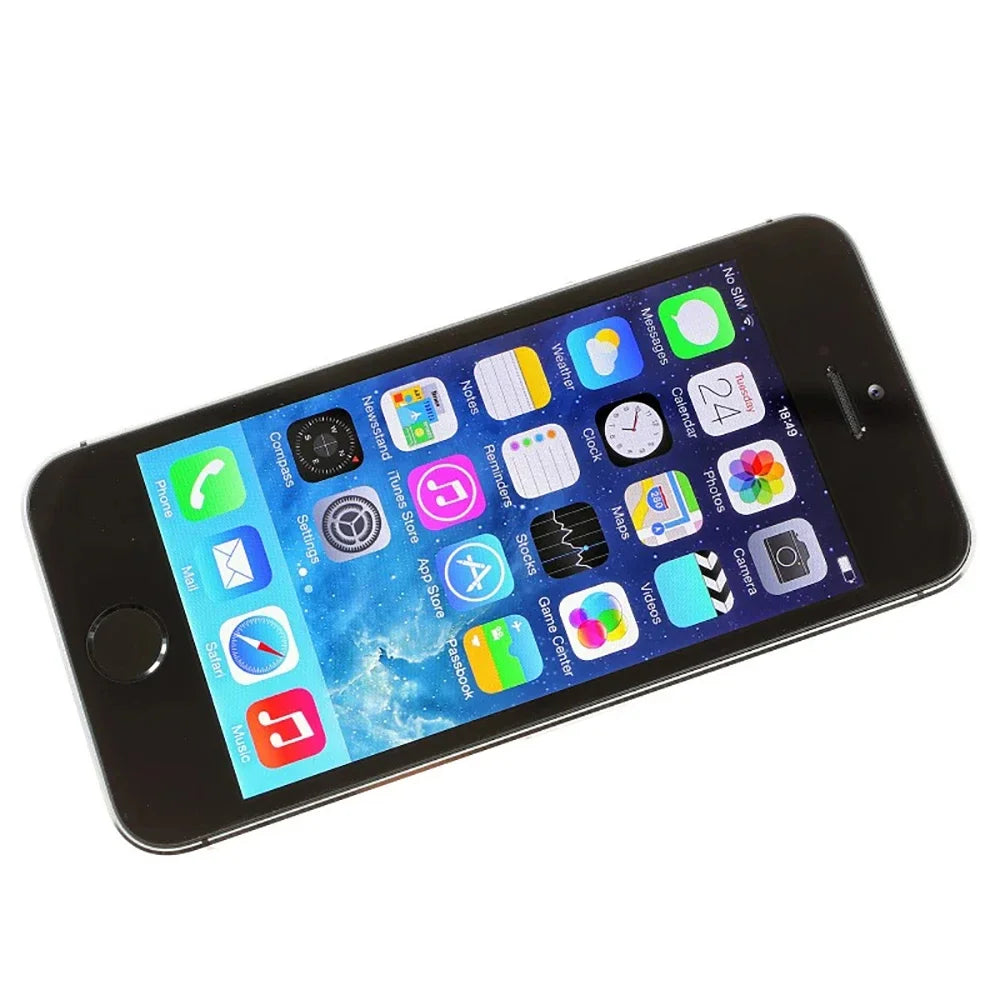 Used Apple iPhone 5S 4G LTE CellPhone Unlocked 1GB RAM 16GB/32GB/64GB ROM iCloud IOS WIFI Fingerprint used phone