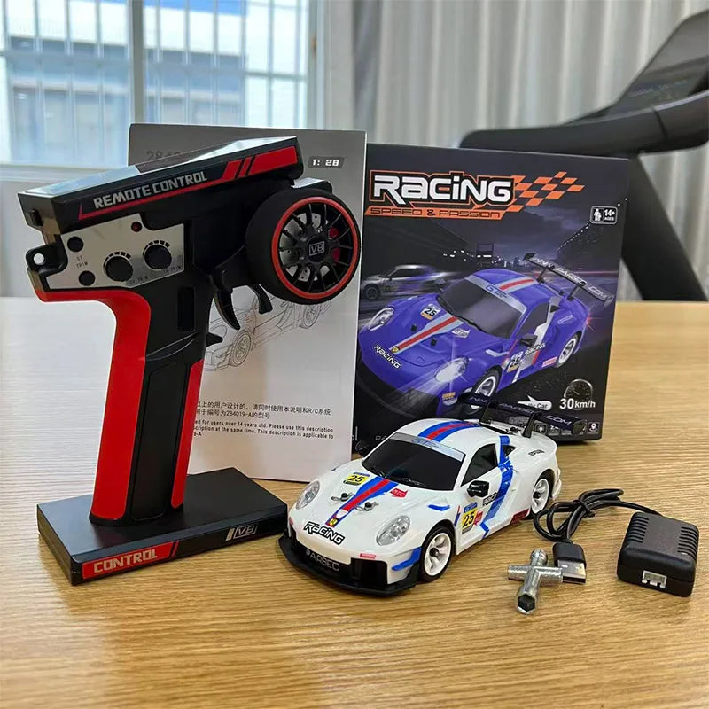 WLtoys 284191 284019-A Upgraded Gyro 1/28 RC Drifting Car 4WD High Speed Radio Control Model 2.4G Drift Racing Vehicle Mini Gift