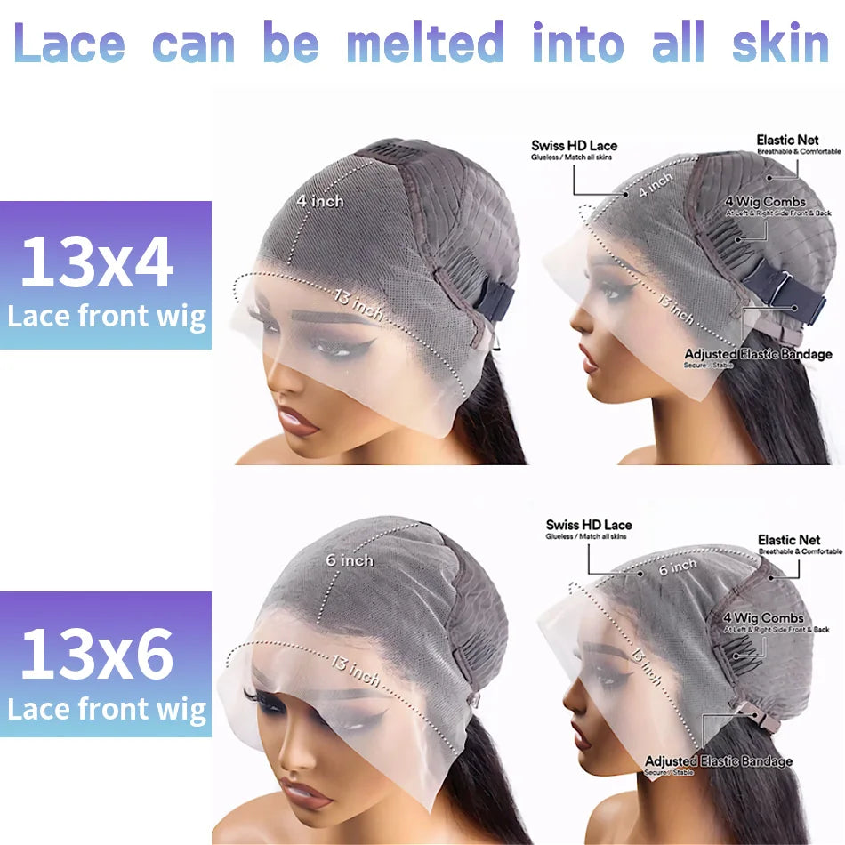 Pink Body Wave Wigs Colored HD Lace Frontal Wig 13x6 13x4 Brazilian Transparent 30 38 Inch Human Hair For Women Lace Front Wigs