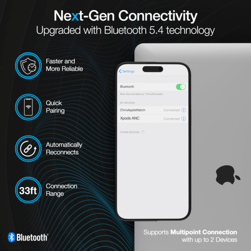 Naztech Xpods ANC Active Noise Cancelling True Wireless Earbuds with