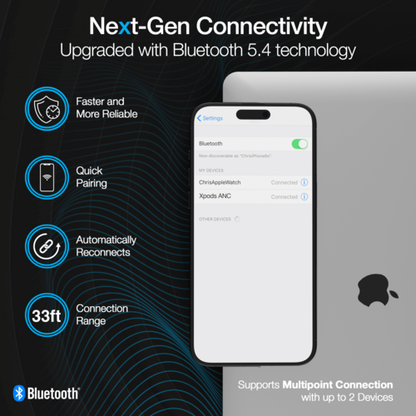 Naztech Xpods ANC Active Noise Cancelling True Wireless Earbuds with