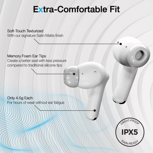 Naztech Xpods ANC Active Noise Cancelling True Wireless Earbuds with