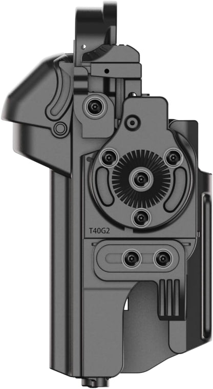 Orpaz T40 Light-Bearing Holster – Universal OWB Tactical Holster Level 3 Security, Compatible w/Most Pistol Lights, Optics-Ready, Adjustable, Fits Most Pistols