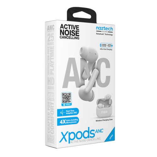 Naztech Xpods ANC Active Noise Cancelling True Wireless Earbuds with