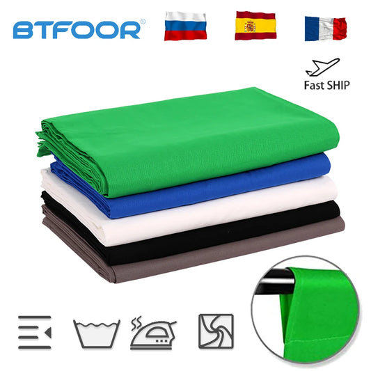 Green Screen Chromakey Cromakey Backdrops Cloth Photography Background Backdrop Smooth Cotton For Photo Studio Shoot Video