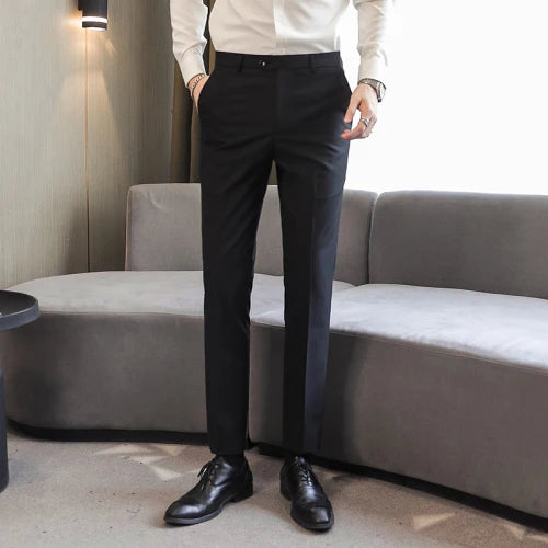 2026 Men Blue Suit Pants,  Formal Slim Dress Trousers, Red Green Black White Pantalones Hombre, Asian Size Man Slacks,M-5XL 6XL