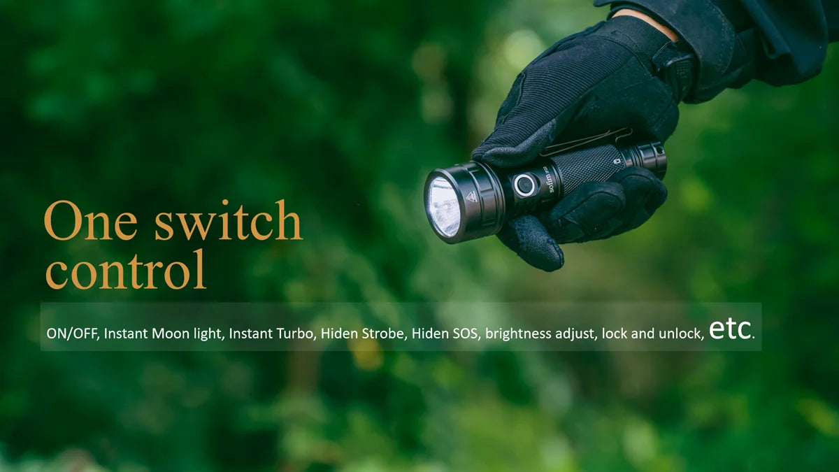 Sofirn IF22A 2100lm Flashlight 21700 Powerful Light SFT40 LED 680M Long Range USB C Rechargeable Charging  Throw Torch