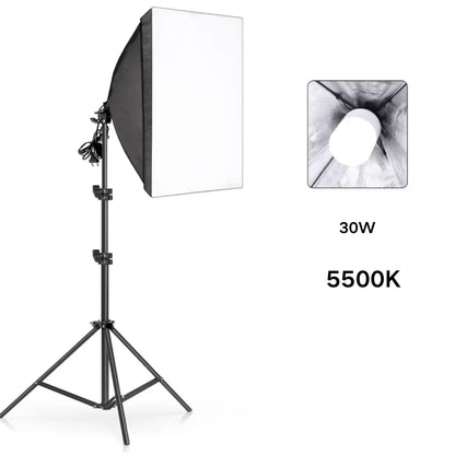 Softbox Light Photography Kit Photo 2M Tripiod for Soft Box Disc Light Led 45W Photo Studio Stand Lighting Shooting Lamp Video