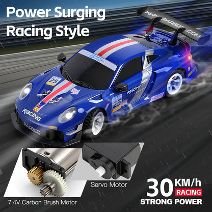 WLtoys 284191 284019-A Upgraded Gyro 1/28 RC Drifting Car 4WD High Speed Radio Control Model 2.4G Drift Racing Vehicle Mini Gift