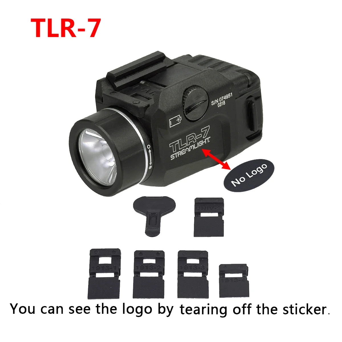 TLR Tactical Weapons Scout Light Pistol Gun Flashlight TLR-1 TLR-1HL TLR-3 TLR-4 TLR-7 TLR-8 LED Hunting Spotlight Gun Torch