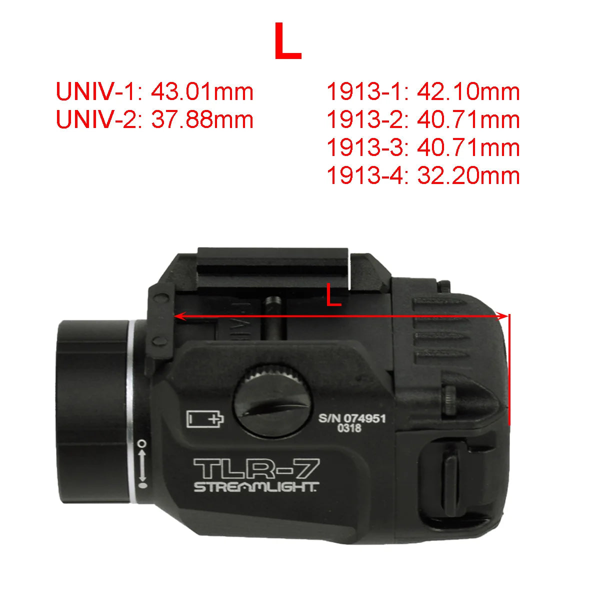 Tactical TLR-7 TLR-1HL Pistol Scout Light Airsoft Weapons Gun Light Strobe Flashlight Lanterna Torch For G17 G19 20mm Rail