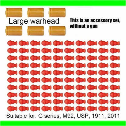 TTI 2011 Pistol Shell Throwing Continuous Firing Blowback Soft Bullet Gun Empty Hanging Birthday Gift