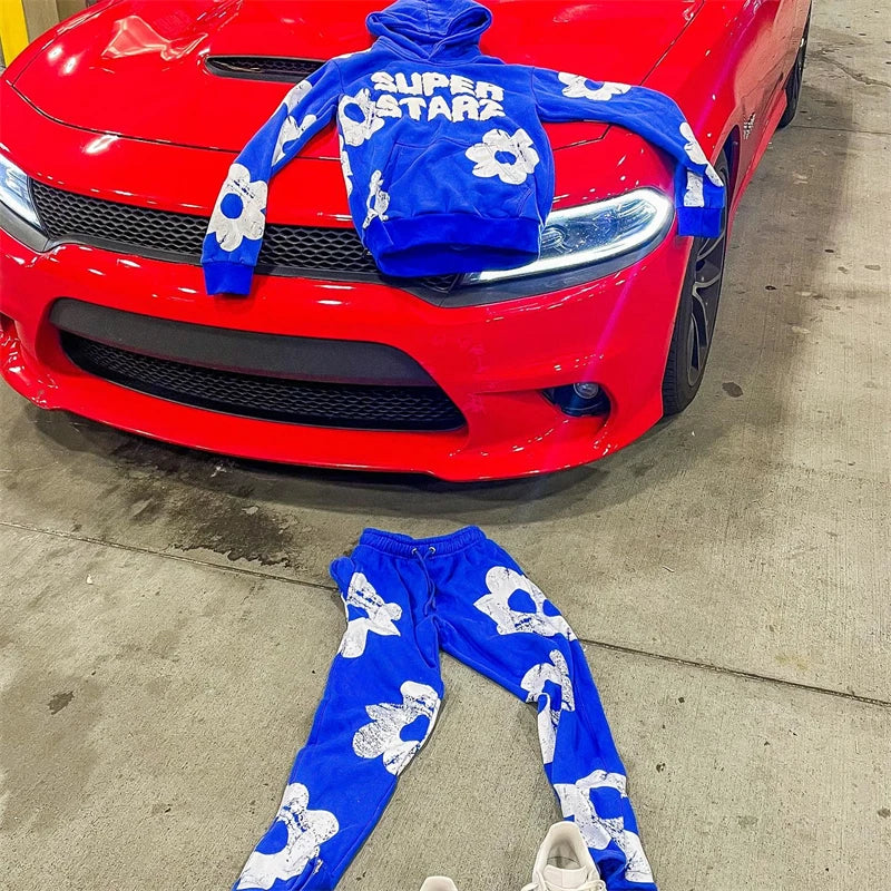 Men's Hoodies For Men Clothing Embroidery Sweatshirt Suit Man Tracksuit Pant Sets New In Hoodies & Sweatshirts Sports Suits Set