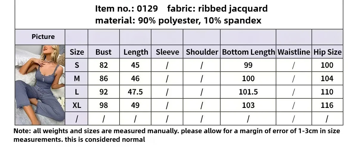 Women Pajama Sets Pijama Pajamas Woman autumn Set Sexy Women Sleepwear for Sleeping Women's Trousers Sleep Lounge Underwear