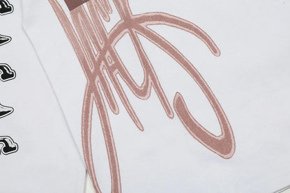 Y2k Streetwear Graffiti Long Sleeve Cotton Tshirts for Men and Women Crew Neck Ropa Hombre Baggy Tshirts Oversized  Top Tees