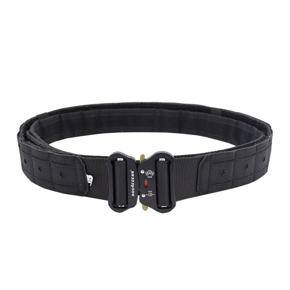 Laser Cutting Tactical Quick Release Buckle Belt  2 Inch Cmobat Belt Hunting Airsoft Mens Belt Outdoor Sport Belt