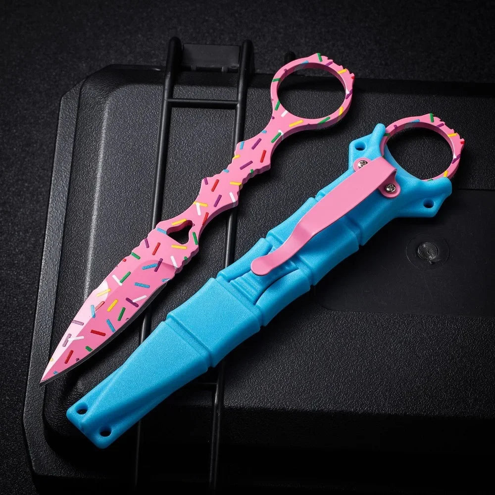 2026 new BM176 Butterfly Small Straight Knife, Claw Knife, Claw Blade, Outdoor Camping Portable Donut Small Straight Knife