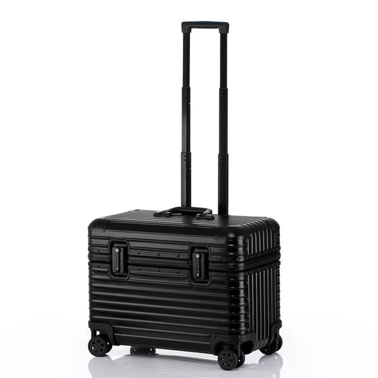 Bunnyfly 18/20-Inch Aluminum Alloy Magnesium Modern Carry-On Luggage Air Approval Aluminum Trolley Portable Cabin Size Suitcase