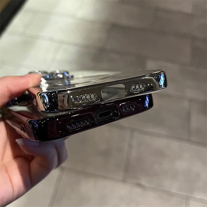 Luxury Plating For Magsafe Wireless Charge Case For iPhone 16 15 14 13 12 17 Pro Max Plus 16E Clear Soft Magnetic Silicon Cover