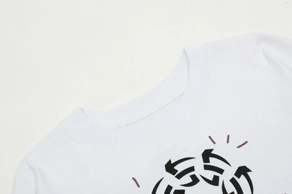 Y2k Streetwear Graffiti Long Sleeve Cotton Tshirts for Men and Women Crew Neck Ropa Hombre Baggy Tshirts Oversized  Top Tees