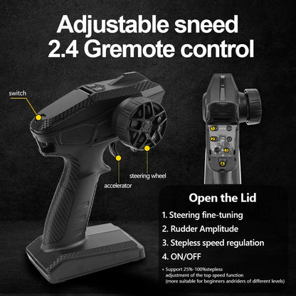 JIUSI WB12 PRO 1/12 Racing Car 4WD High Speed 80KM/H Brushless Remote Control Car Off-road Competitive Drift RC Car Toy Kid Gift