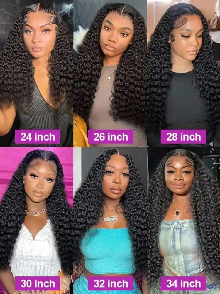 Front Human Ha13x4 13x6 HD Lace Deep Wave Frontal Wig Brazilian Jerrly Curly Lace ir Wigs For Women 200 250 Density Hair Wigs