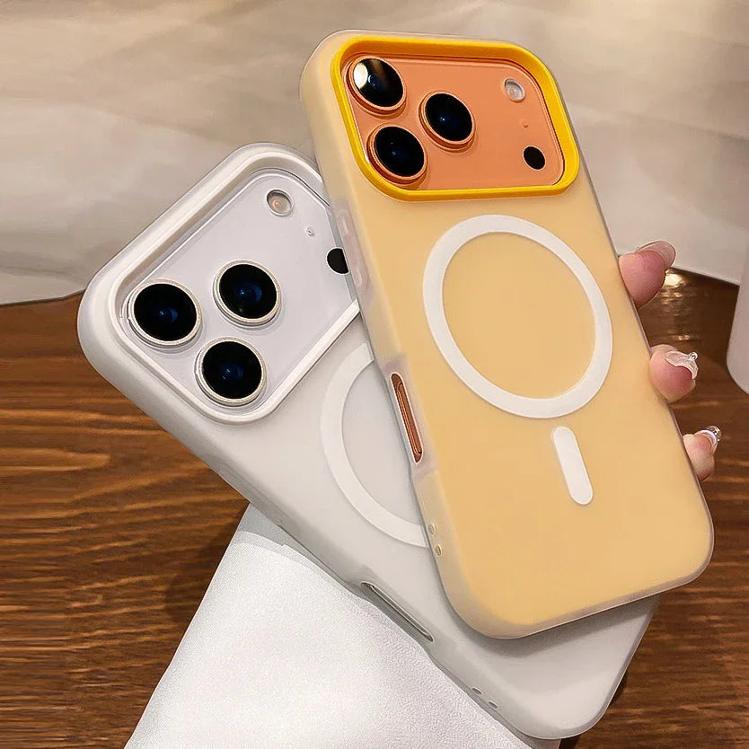Luxury 2 IN 1 Magnetic Shockproof Case for iPhone 17 Pro Max Air 16 15 14 Plus 13 12 11 Liquid Silicone Magsafe Bumper Cover