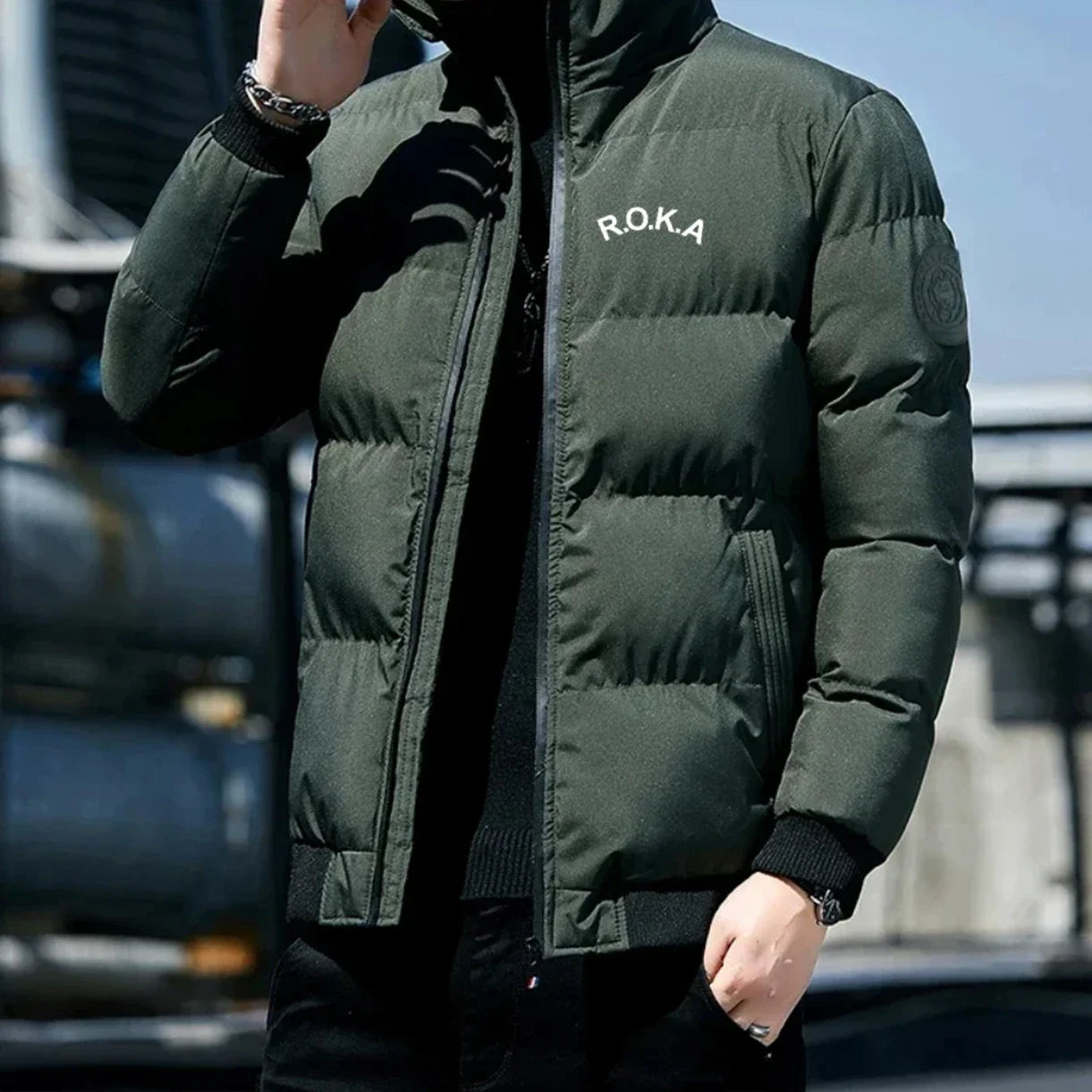 Outdoor sports and men's casual cotton clothing, long sleeved robes, winter discounts