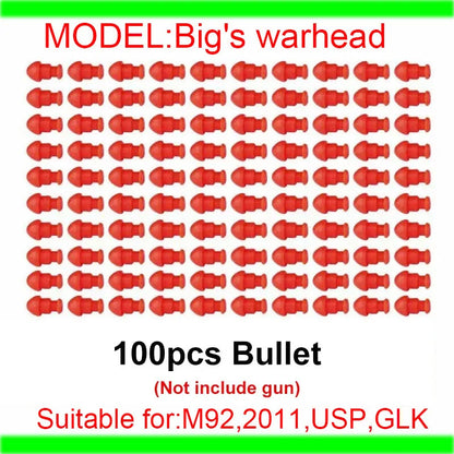 TTI 2011 Pistol Shell Throwing Continuous Firing Blowback Soft Bullet Gun Empty Hanging Birthday Gift