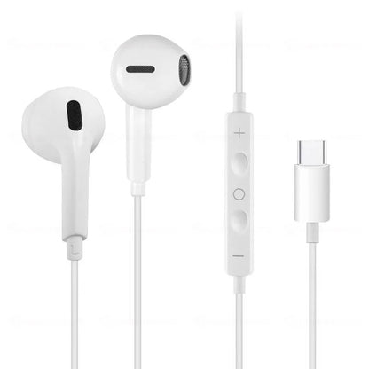 Type c Wired Earphones Cable Earbuds for Apple Lightning Headphones for Iphone 5 6 8 7 Plus X XS MAX XR 10 11 12 13 14 Pro 15 16