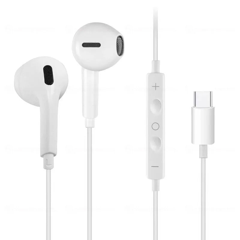 Wired Earphones Type c Earbuds for Apple Lightning Headphones with Line Iphone 5 6 8 7 Plus X XS MAX XR 10 11 12 13 14 Pro 15 16