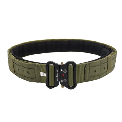 Laser Cutting Tactical Quick Release Buckle Belt  2 Inch Cmobat Belt Hunting Airsoft Mens Belt Outdoor Sport Belt