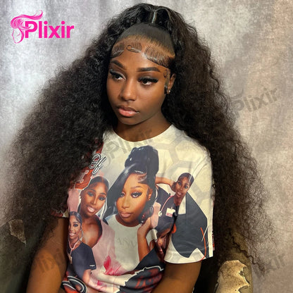 Deep Wave Frontal Wig 13x6 Hd Lace Brazilian Curly Human Hair Wigs Water Wave 30 40 Inch 13x4 Lace Front Human Hair Wig
