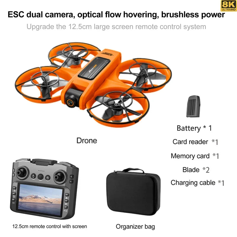 S156 Drone GPS 8K Professional HD 360° Dual Camera Screen Remote Control  Brushless Motors Obstacle Avoidance Quadcopter