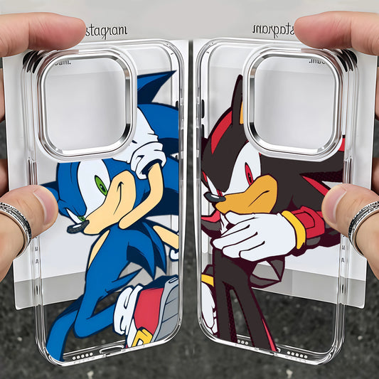 Cartoon Hedgehog S-Sonices Phone Case For iPhone 17 16e 16 15 14 13 12 11 mini Pro Max X XR XSMAX 8 7 Air Plus Transparent