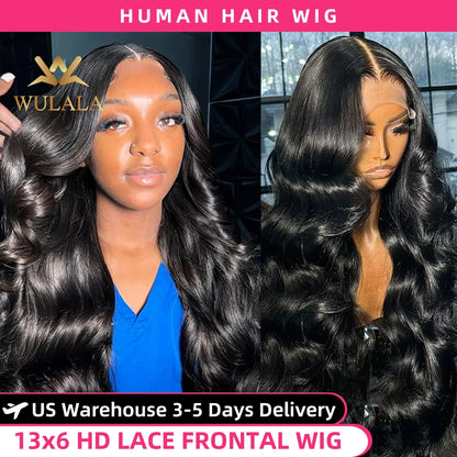 250 Density 40 Inch Body Wave 13x6 Hd Lace Front Wig 360 Lace Frontal Wigs For Women Brazilian 13x4 Pre Plucked Lace Human Hair