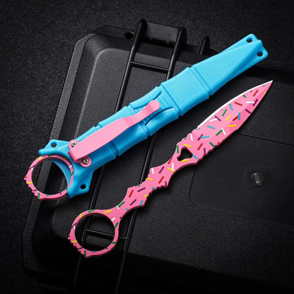 2026 new BM176 Butterfly Small Straight Knife, Claw Knife, Claw Blade, Outdoor Camping Portable Donut Small Straight Knife
