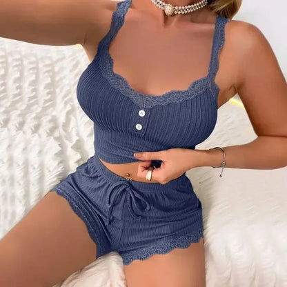 Women Pajama Sets Pijama Pajamas Woman Summer Set Sexy Women Sleepwear for Sleeping Women's Trousers Sleep Lounge Underwear