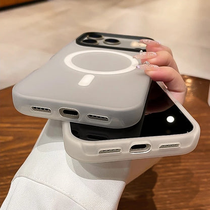 Luxury 2 IN 1 Magnetic Shockproof Case for iPhone 17 Pro Max Air 16 15 14 Plus 13 12 11 Liquid Silicone Magsafe Bumper Cover