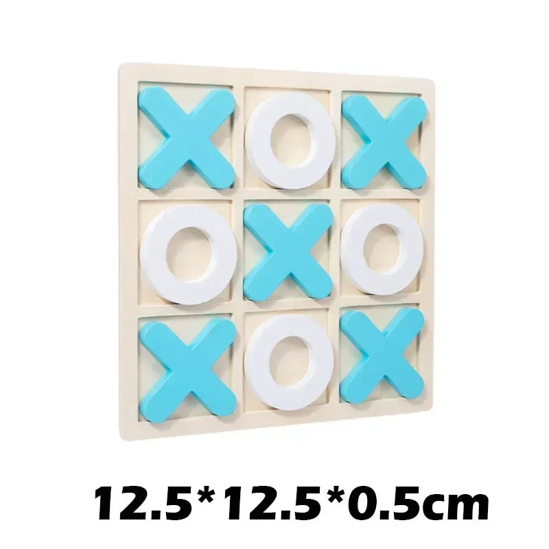 New Montessori Wooden Toy Mini Chess Play Game Jigsaw Board Games Early Educational Interaction Toys for Kids Party Battle Games