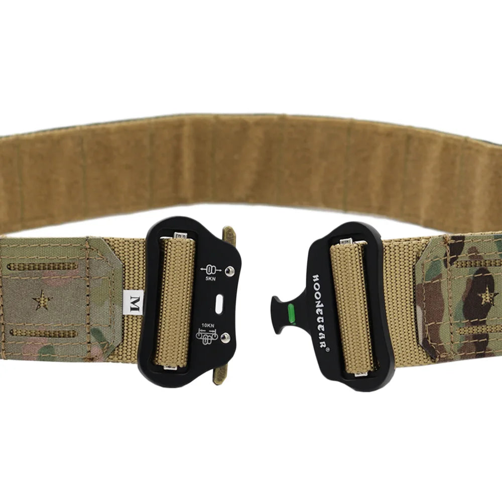 Laser Cutting Tactical Quick Release Buckle Belt  2 Inch Cmobat Belt Hunting Airsoft Mens Belt Outdoor Sport Belt