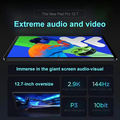 Lenovo XIAOXIN Pad Pro12.7 2025Office study gaming tablet with super interconnection Dimensity 8300 2.9K 144Hz gray