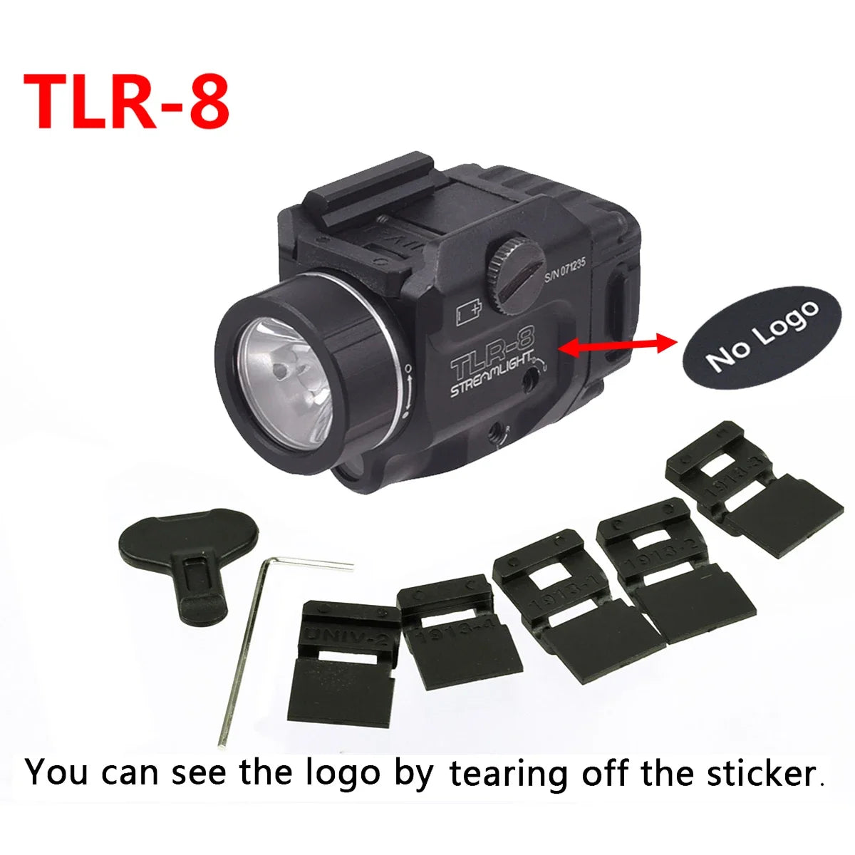 TLR Tactical Weapons Scout Light Pistol Gun Flashlight TLR-1 TLR-1HL TLR-3 TLR-4 TLR-7 TLR-8 LED Hunting Spotlight Gun Torch