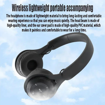 Bluetooth 5.0 Stereo Y08 Headset Headset Folding Wireless Sports Earphone Gaming Headsets Over-ear Headphones for Android ios