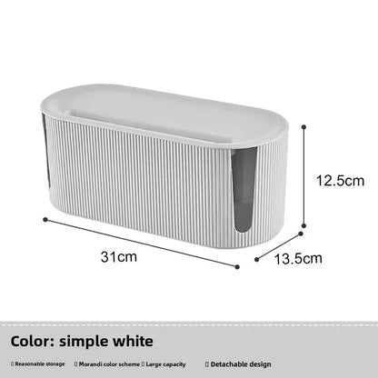 Nordic Plug Board Storage Box Cable Wire Organizer Case Socket Wireless WiFi Router Bracelet Desktop Data Line Plug Holder Shelf