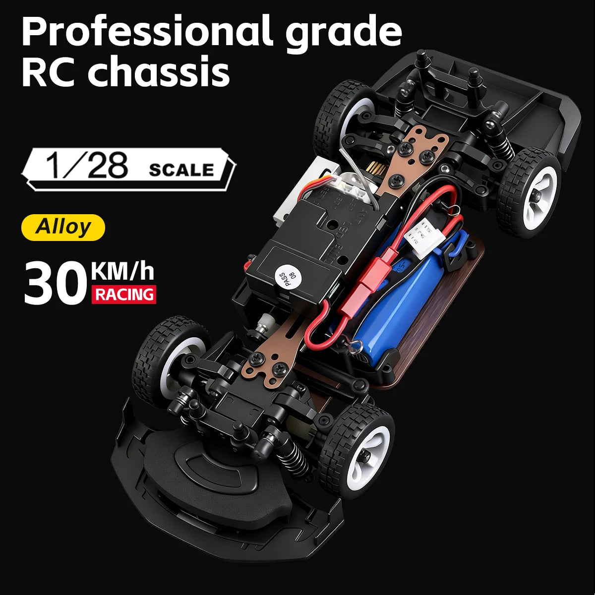 WLtoys 284191 284019-A Upgraded Gyro 1/28 RC Drifting Car 4WD High Speed Radio Control Model 2.4G Drift Racing Vehicle Mini Gift