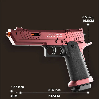TTI 2011 Pistol Shell Throwing Continuous Firing Blowback Soft Bullet Gun Empty Hanging Birthday Gift
