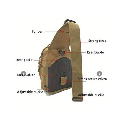 Outdoor Sport Tactical Pouch Hunting Shoulder Bag For Men Women Crossbody Bags Travel Chest Bag Hiking Camping Gun Range Bags