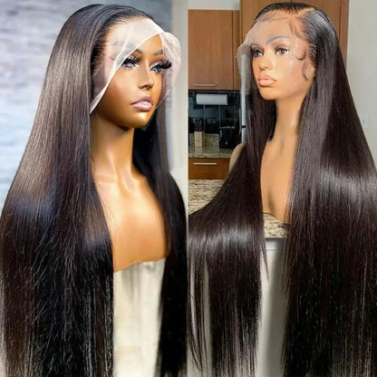 250 Density 30 40 Inch Bone Straight 13x4 13x6 Hd Lace Frontal Wigs For Women 360 Pre Plucked Lace Wig Human Hair Lace Front Wig