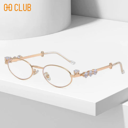 O-Q CLUB Women's Glasses Frames Lunette Pour Femme Original Transparent Eyepieces for Reading Blue Light Lenses to Read Eyewear